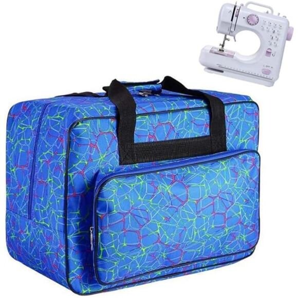 Sewing Machine Carrying Case Tote Bag, Nylon Carry Bag, Padded Storage Cover - Picture 1 of 8